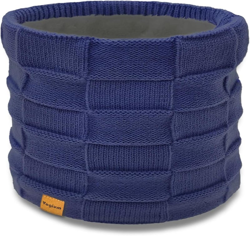 Vogium Kids Double-layer Knit Neck Warmer Gaiter | Thermal Fleece Face Cover for 6-14 Year Olds Boys Girls | Ski, Play - Image 1
